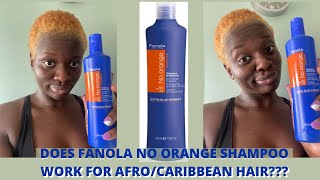 CAN FANOLA NO ORANGE REMOVE ORANGE DYEBLEACHED AFROCARIBBEAN HAIR [upl. by Ilellan]