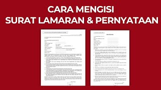 PANDUAN MENGISI SURAT LAMARAN amp PERNYATAAN CPNS KUMHAM 2024 [upl. by Celinda431]