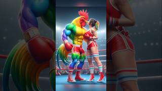 Rooster 🆚 Bulldog 💥🔥Revenge Of Rooster 😭catlover kitten cute cutecat shorts trending boxingai [upl. by Edaw460]