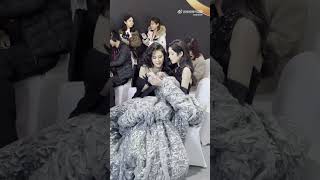 Tia ray and zhang yuxi backstage at weibo video conference 51124 [upl. by Ayikahs]