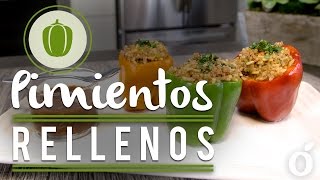 Pimientos rellenos  Stuffed bell pepper dish  Kiwilimon [upl. by Stricklan]