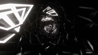 Abstract Background Video 4k Black White Geometric Hexagon Metallic Tunnel VJ LOOP NEON SciFi ASMR [upl. by Zared]