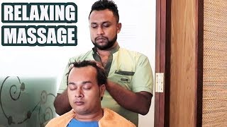 Best Head Massage at Colombo Airport Business Lounge Sri Lanka [upl. by Cherin]