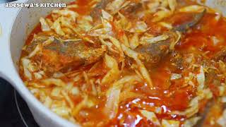 NIGERIAN CABBAGE STEW  RICE amp STEW [upl. by Hillier632]