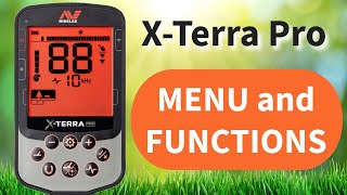 Minelab XTerra Pro Menu and Functions [upl. by Holey]