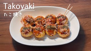 How to make delicious takoyaki authentic from Osaka Japan 👩‍🍳 [upl. by Acemahs]