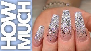 How Much  Extreme Glitter Ombre  Gel Nails [upl. by Mace]