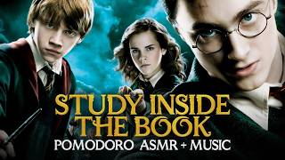 6h Harry Potter Pomodoro ORDER OF THE PHOENIX 🔥✏️ Harry Potter Study Session Hogwarts ASMR Sounds [upl. by Dogs]