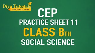 8th Class SST Worksheet 11 Solution for Competency Enhancement Exam 2024 [upl. by Esile]