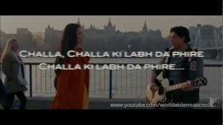 Jab Tak Hai Jaan  Challa Karaoke With Lyrics Instrumental [upl. by Donata]