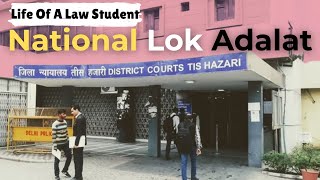 My first experience to attend National Lok Adalat  Life of a law student  University of Delhi [upl. by Golliner610]