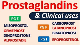 Prostaglandins and their clinical uses [upl. by Gearhart578]