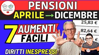 ✅ PENSIONI da Aprile ➔ AUMENTI facili INPS da 136 a 401€ ❗DIRITTI INESPRESSI MINIME INVALIDI SOCIALI [upl. by Eleon]