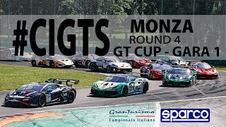 Campionato Italiano GT Sprint GT Cup  ACI Racing Weekend Monza Round 4  Gara 1 [upl. by Zedekiah]