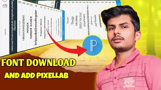 How to Download Fonts in PixelLab Easy amp Fast [upl. by Ybrik]