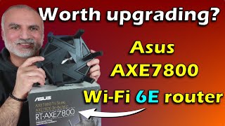 Asus RTAXE7800 Wi Fi 6E router speed amp range test vs RTAX3000 [upl. by Namrak]