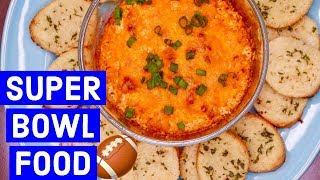 BEST Superbowl Food BUFFALO CHICKEN DIP [upl. by Ssidnak]