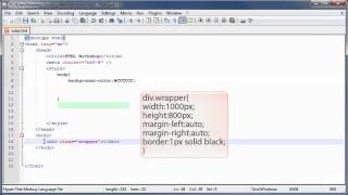 15 HTML5 and CSS3 Creating a Wrapper [upl. by Andria691]