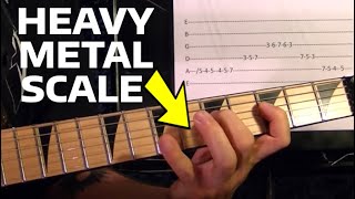 The Heavy Metal Scale Guitar Lesson  Harmonic Minor [upl. by Esinek378]