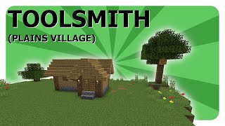 Plains Village Toolsmith House  Minecraft How to Build Tutorial Blacksmith [upl. by Arob]