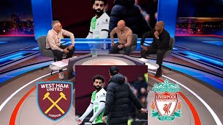 MOTD West Ham vs Liverpool 22 Ian Wright amp Alan Shearer Reacts To Salah vs Klopp🗣️ All Analysis [upl. by Yecac]