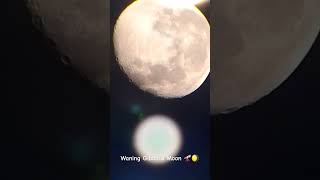 Waning Gibbous Moon 🔭🌖 20OCT2024 astronomyequipment telescope lunarphase timelapse [upl. by Oswell]