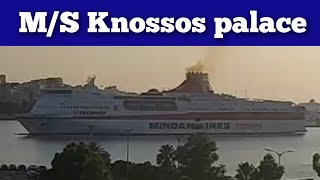 Minoan lines MS Knossos palace arriving to Piraeus [upl. by Yngiram552]