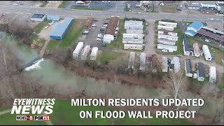 West Virginia community impacted by years of flooding recieve update on flood wall project [upl. by Eerot25]