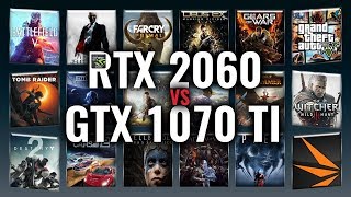 RTX 2060 vs GTX 1070 Ti Benchmarks  Gaming Tests Review amp Comparison  53 tests [upl. by Fiester]