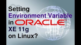 How to set Environment Variables in Oracle Database XE 11g in Linux [upl. by Lidda]