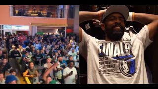 Dallas Mavericks fans chanting quotWe Want Boston We Want Celticsquot after reaching the NBA Finals [upl. by Menashem615]