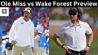 Ole Miss vs Wake Forest Game Preview  College Football Game Picks and Predictions [upl. by Akinat]