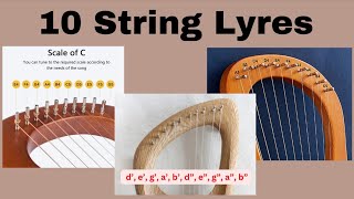 10 String Lyres Overview  Tutorial [upl. by Orelee507]