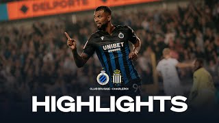 CLUB BRUGGE  CHARLEROI I HIGHLIGHTS I 2023  2024 [upl. by Celin693]