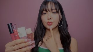 ASMR Lipgloss Application 👄Mouth Sounds 👀Up Close [upl. by Leveridge]