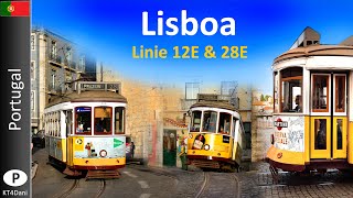 【4K】LISBOA TRAM  Linie 12E amp 28E 2020 [upl. by Philis]