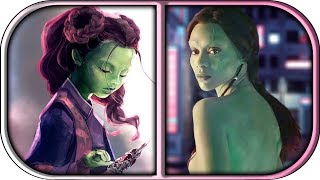 EVOLUTION of GAMORA in Movies TV Cartoons 19982018 Gamora origins infinity war gamora death scene [upl. by Ahkihs]