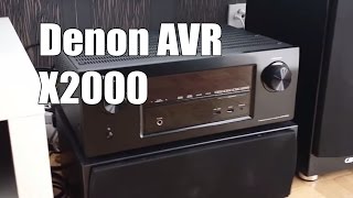 Denon AVR X2000 Receiver review [upl. by Ahteral]