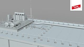 HVI power Leitung im Einsatz Blitzschutz für Flachdächer [upl. by Eelirol]