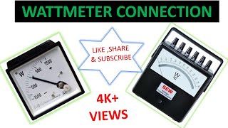 Wattmeter connection  wattmeter method power measurement  wattmeter construction and working [upl. by Kleinstein989]