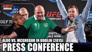 Highlights of Jose Aldo vs Conor McGregor Press Conference from Dublin Ireland 2015  ESPN MMA [upl. by Oman]