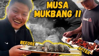 MUSA MUKBANG JUNGLE MA  SARPA PANI  KTM TO TARAI FT ExRomeoBagjhodaLahure [upl. by Munford54]