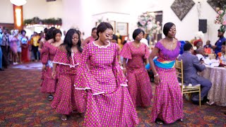 Congolese Wedding Entrance Dance  Esimbi Cadeau and Tuliza Wedding Houston TX [upl. by Kciv]