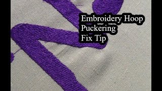 Embroidery Puckering Fix Part 1  Singer Futura XL 550 [upl. by Kellina]