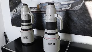 Canon 400mm f28 IS MK I vs MK II [upl. by Eiromem]