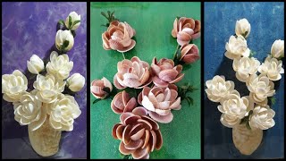 Best seashell flower projectssocial craft ideas [upl. by Imarej12]