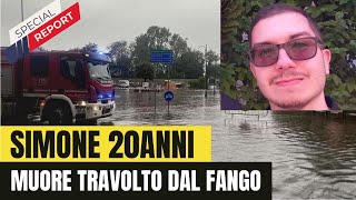 quotAlluvione in EmiliaRomagna Simone Farinelli 20 anni muore travolto dal fangoquot [upl. by Aivila]