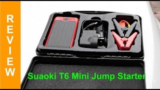 Suaoki T6 12000mAh Mini Jump Start Unit Review [upl. by Abebi170]