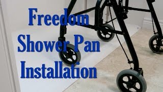 Freedom Shower Pan Installation  Accessibility Professionals [upl. by Llesram739]