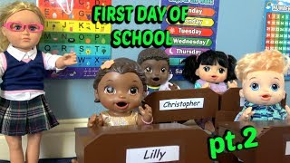 BABY ALIVE goes to SCHOOL pt 2 The Lilly and Mommy Show The TOYTASTIC Sisters FUNNY SKIT [upl. by Aseneg624]